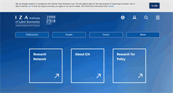 Desktop Screenshot of iza.org