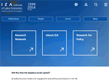 Tablet Screenshot of iza.org
